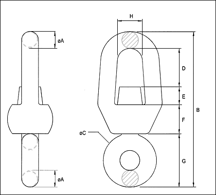 long bow swivels pattern 9