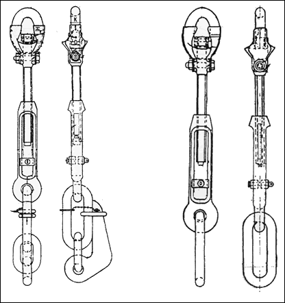 turnbuckle assemblies with and without slip